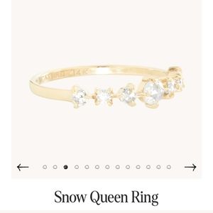 Catbird 14k gold Snow Queen Ring sz 8 1/2 real diamonds